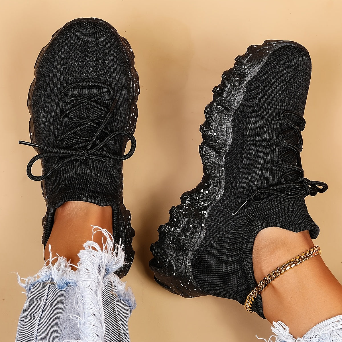 Women's Leisure Knit Sneakers,
