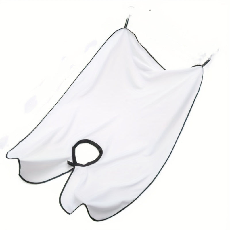 Beard Grooming Apron - Built-in Tray for Easy Hair Disposal,
