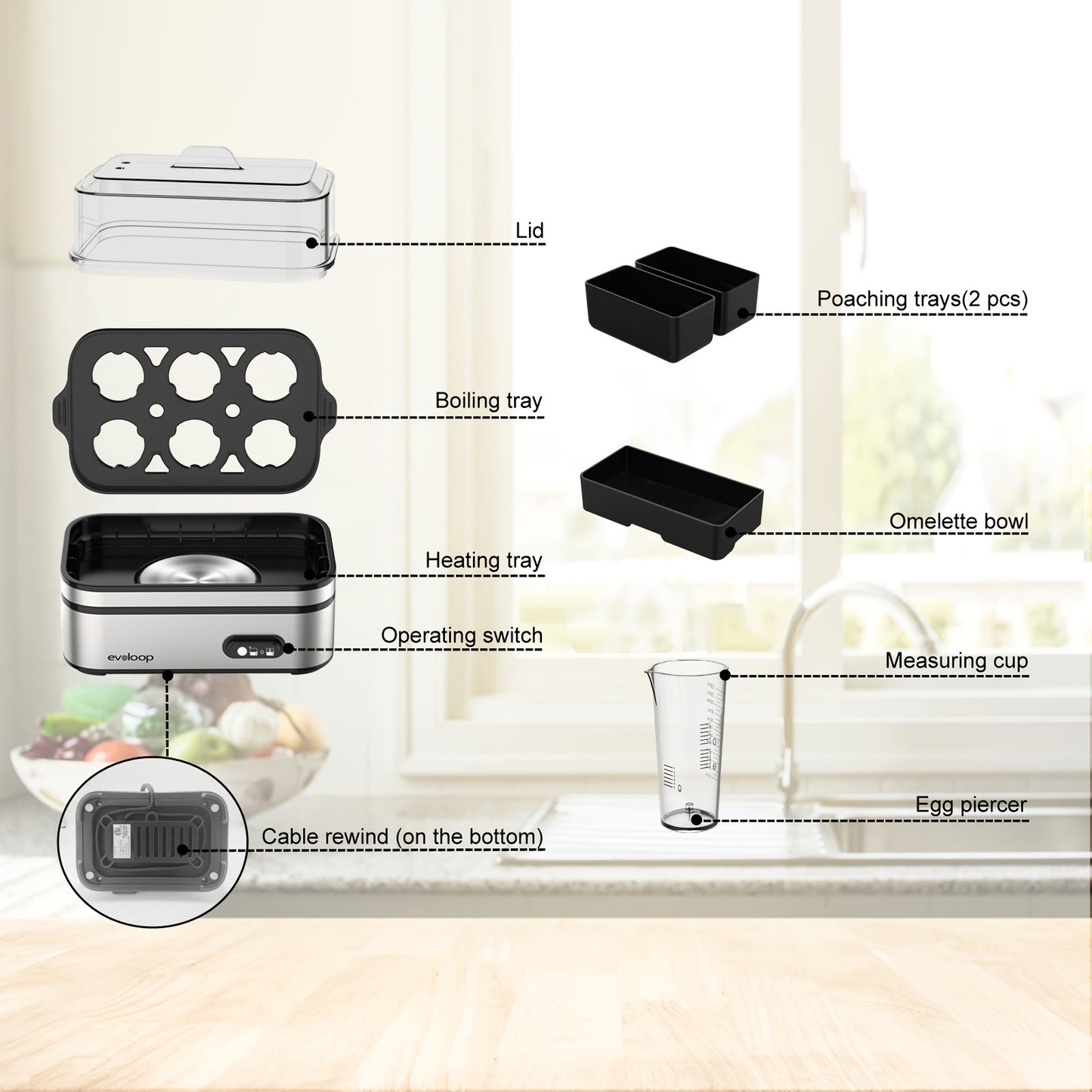 Evoloop Rapid Egg Cooker -
