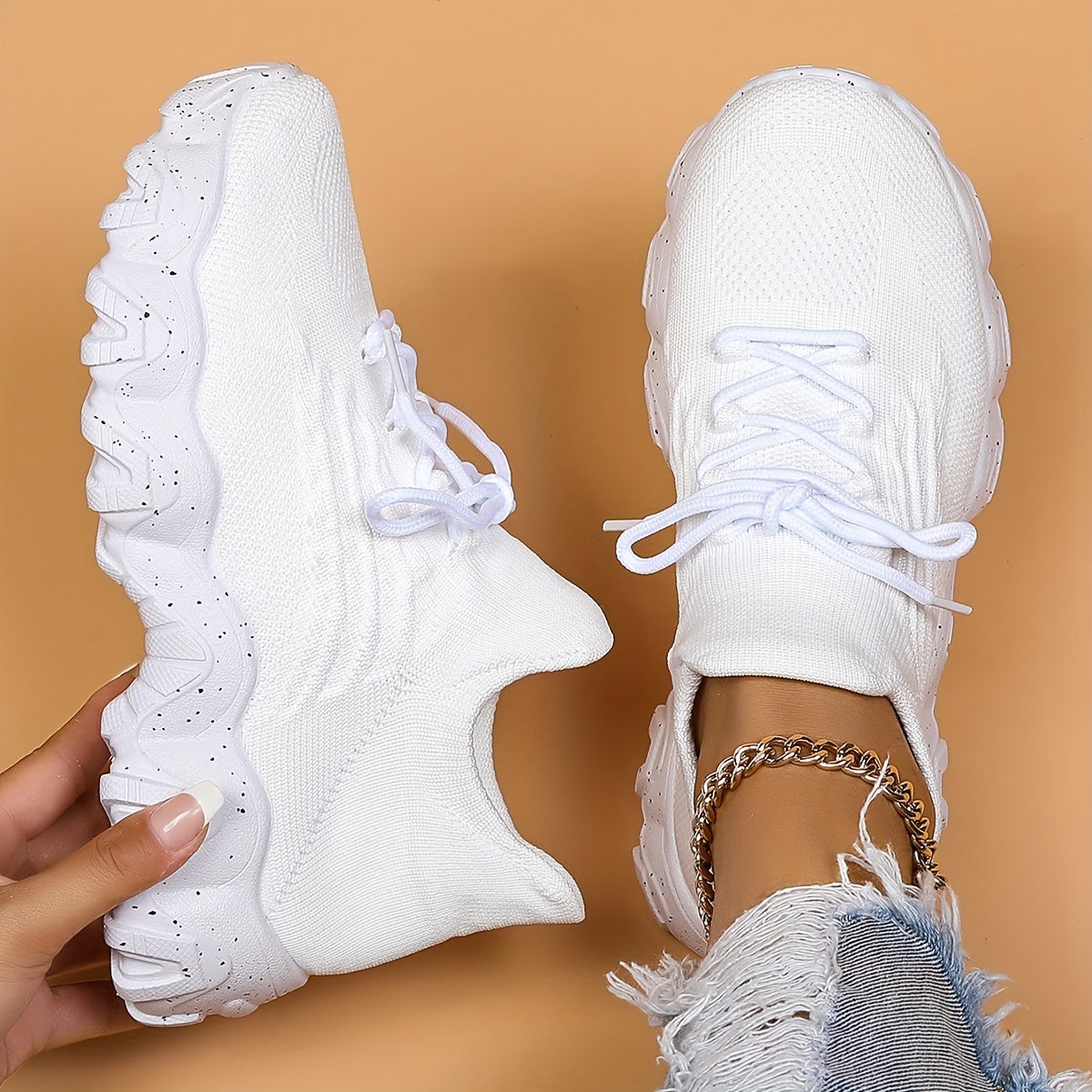 Women's Leisure Knit Sneakers,