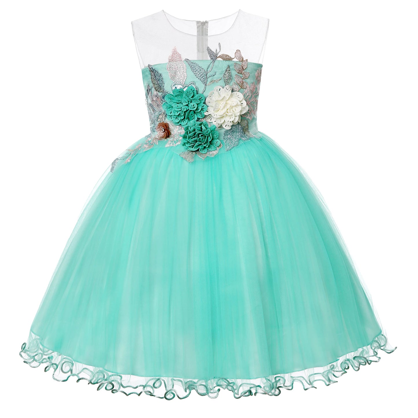 Girls' Gauze Pompadour Dress