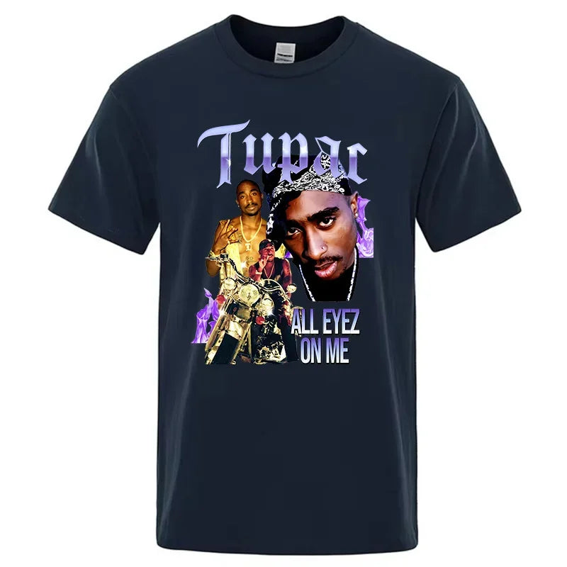 Summer Fashion Cotton T-shirt Rapper Tupac
