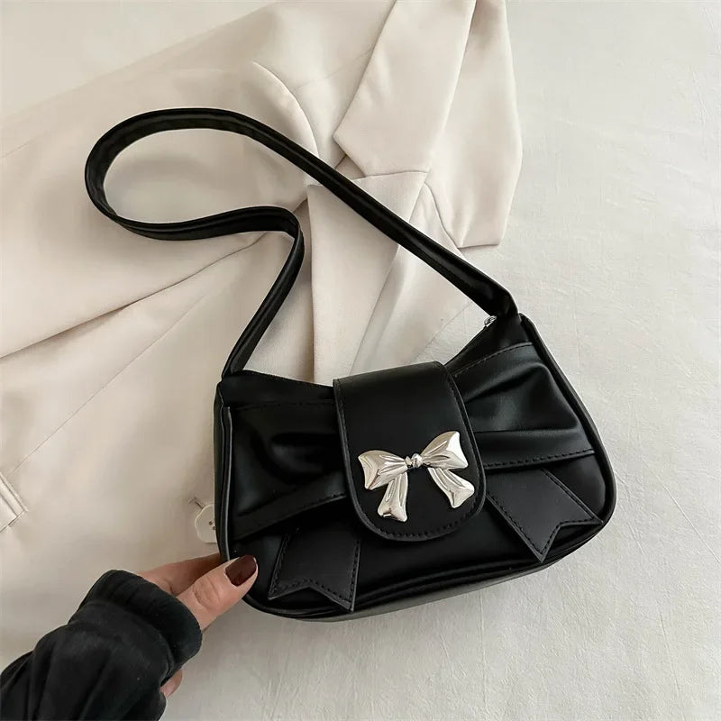 Trendy Bow Shoulder Bag Handbag Casual