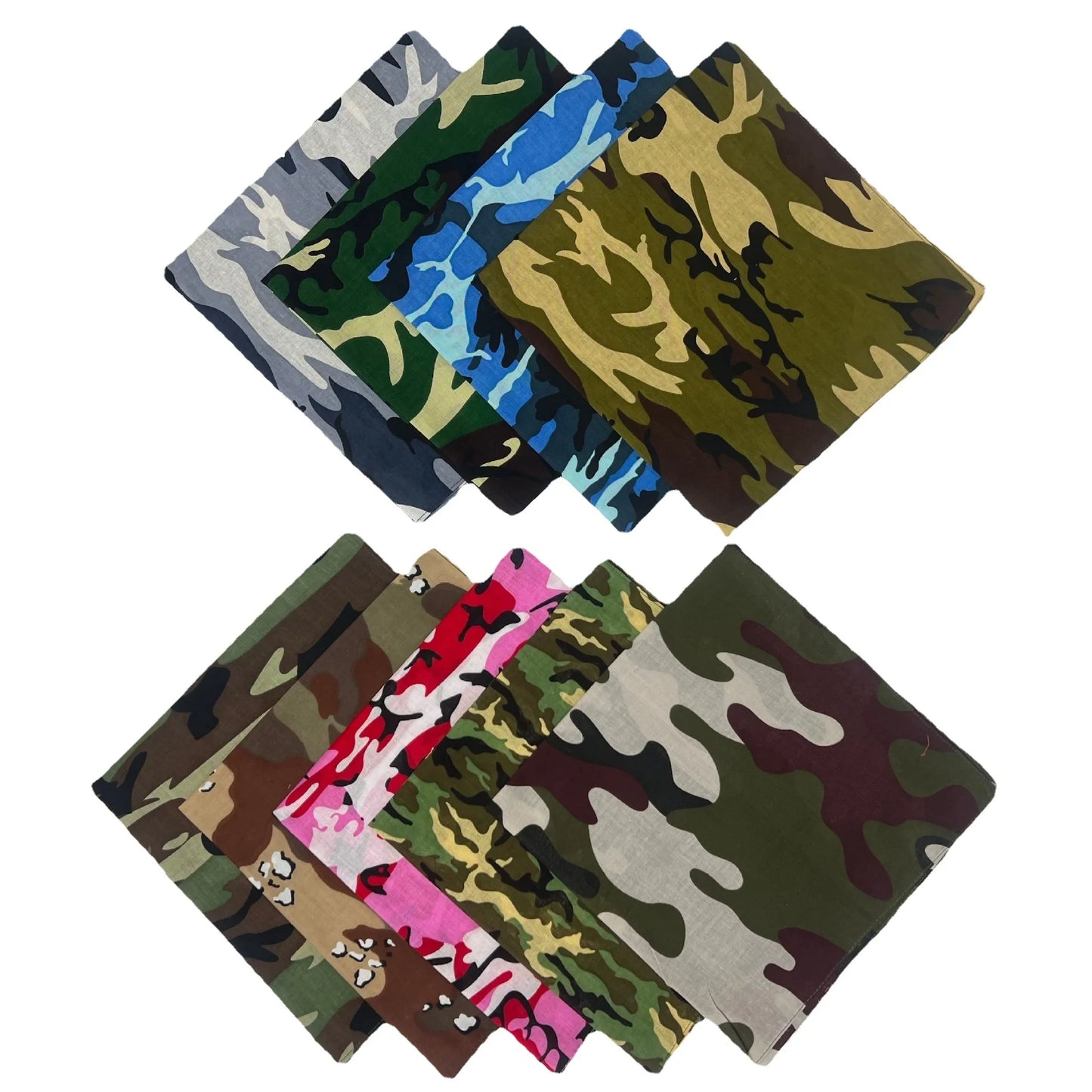 Cotton Hiphop Scarves, Du-rag Bandanas, Headwear, Camouflage Headband, Camping Mask, Gaiters Braga, Hiking Scarves
