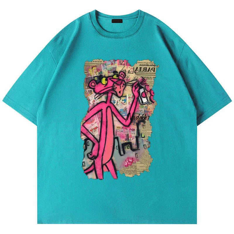 Funny Pink Leopard T Shirt