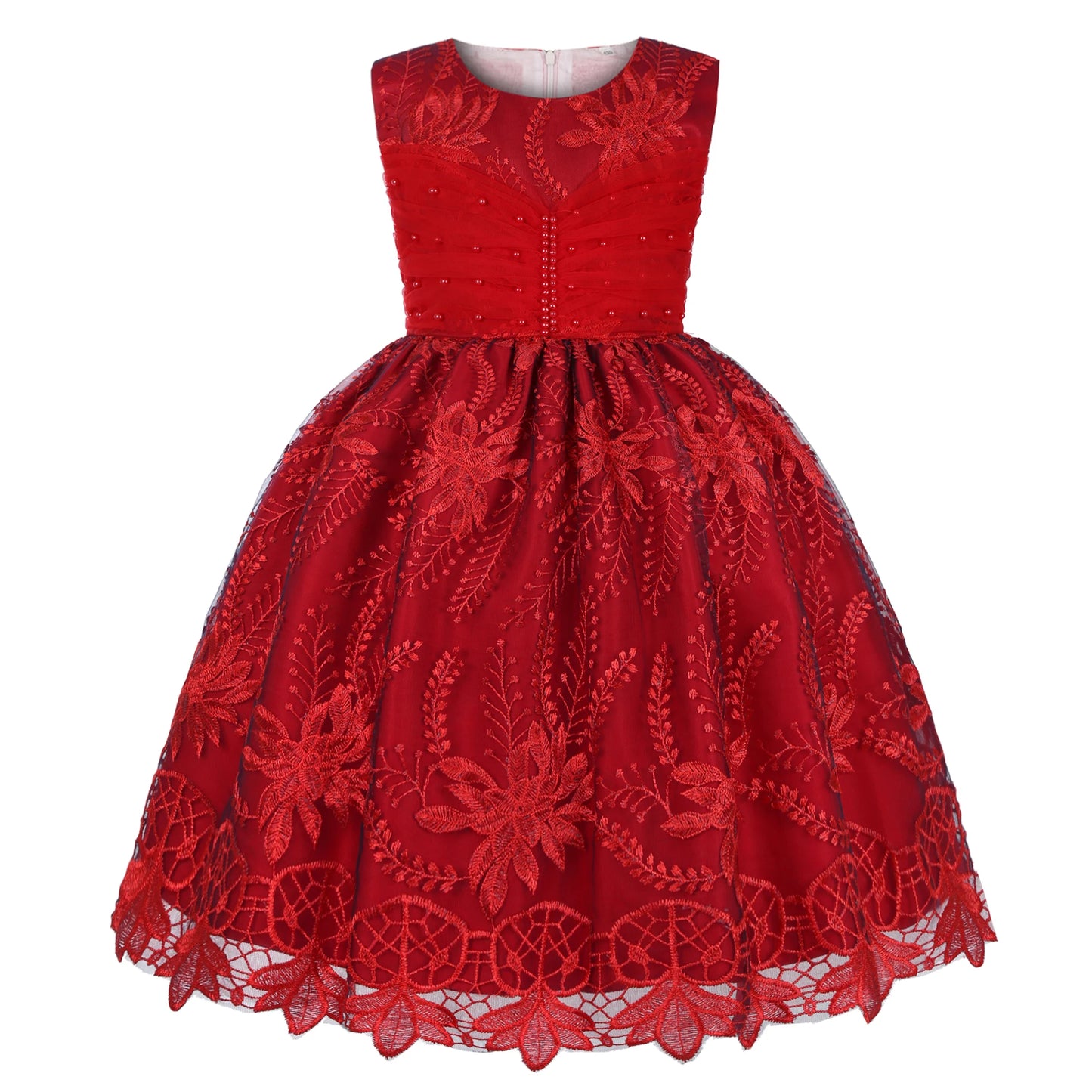 Girls' Gauze Pompadour Dress
