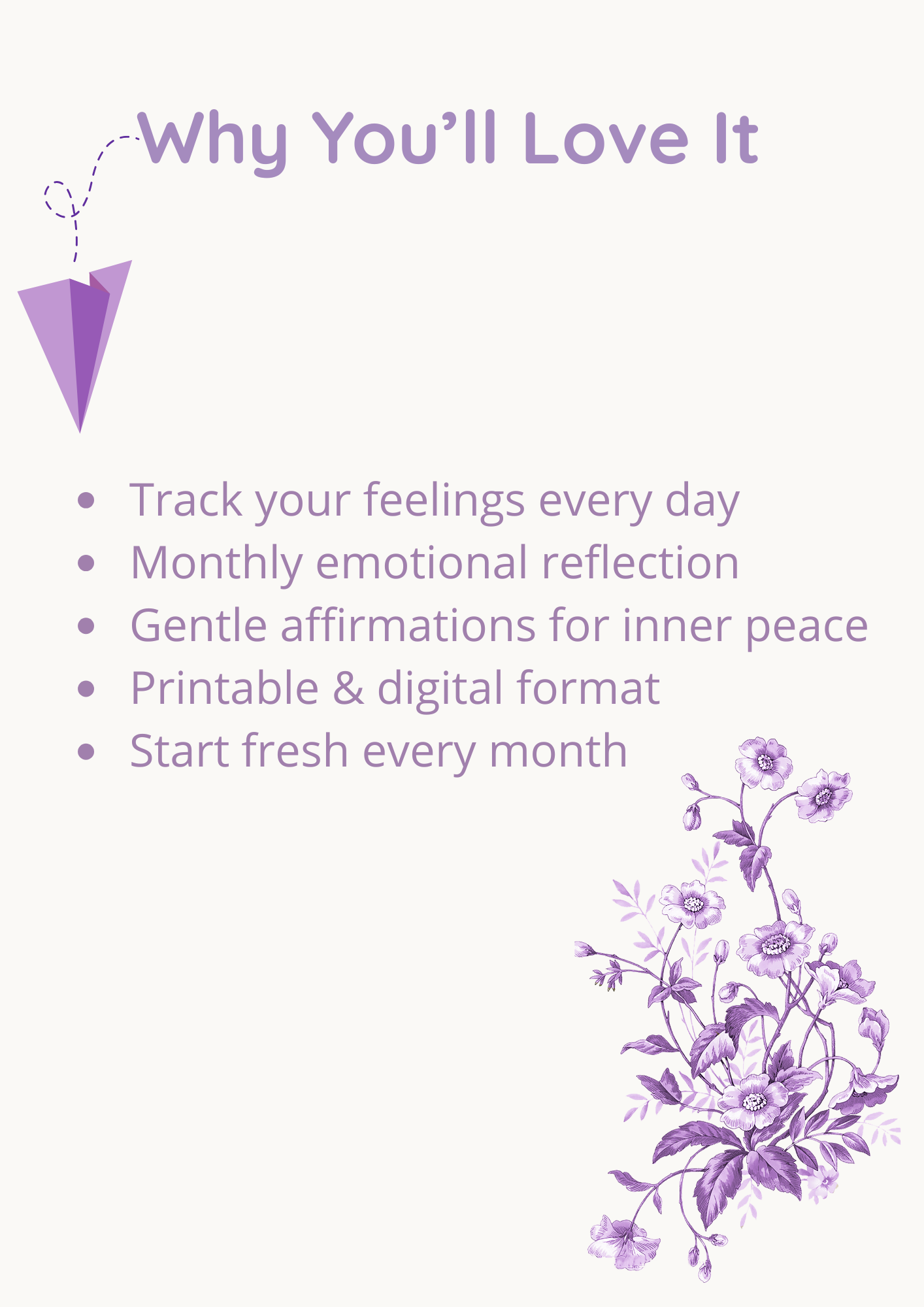 Color Your Feelings – Monthly Mood Tracker & Reflection (Printable PDF)