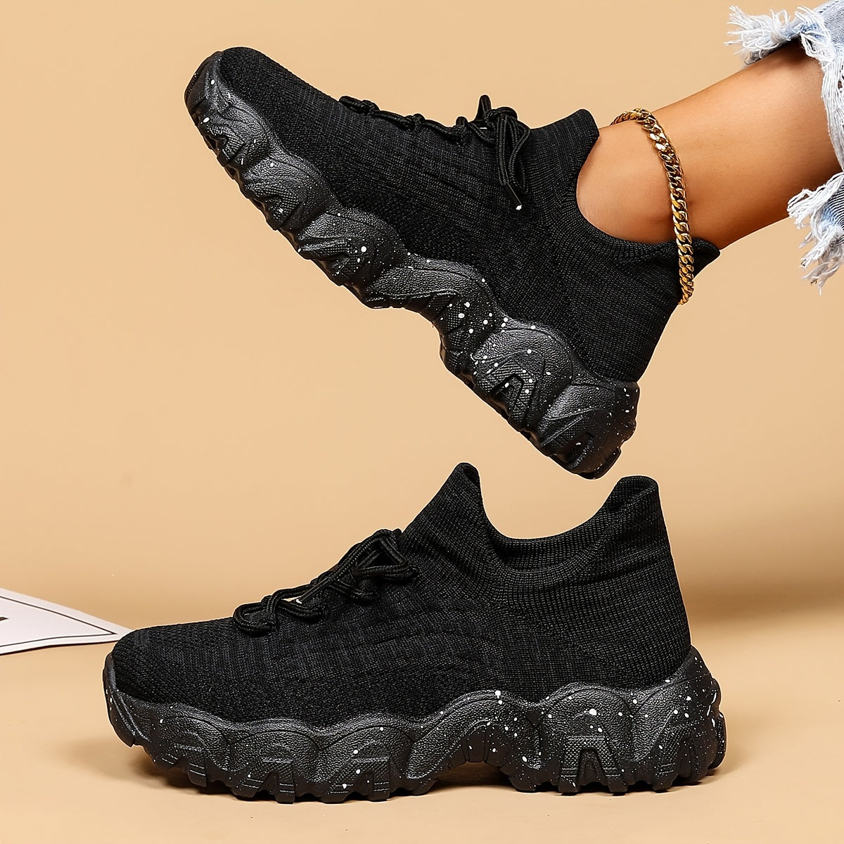 Women's Leisure Knit Sneakers,