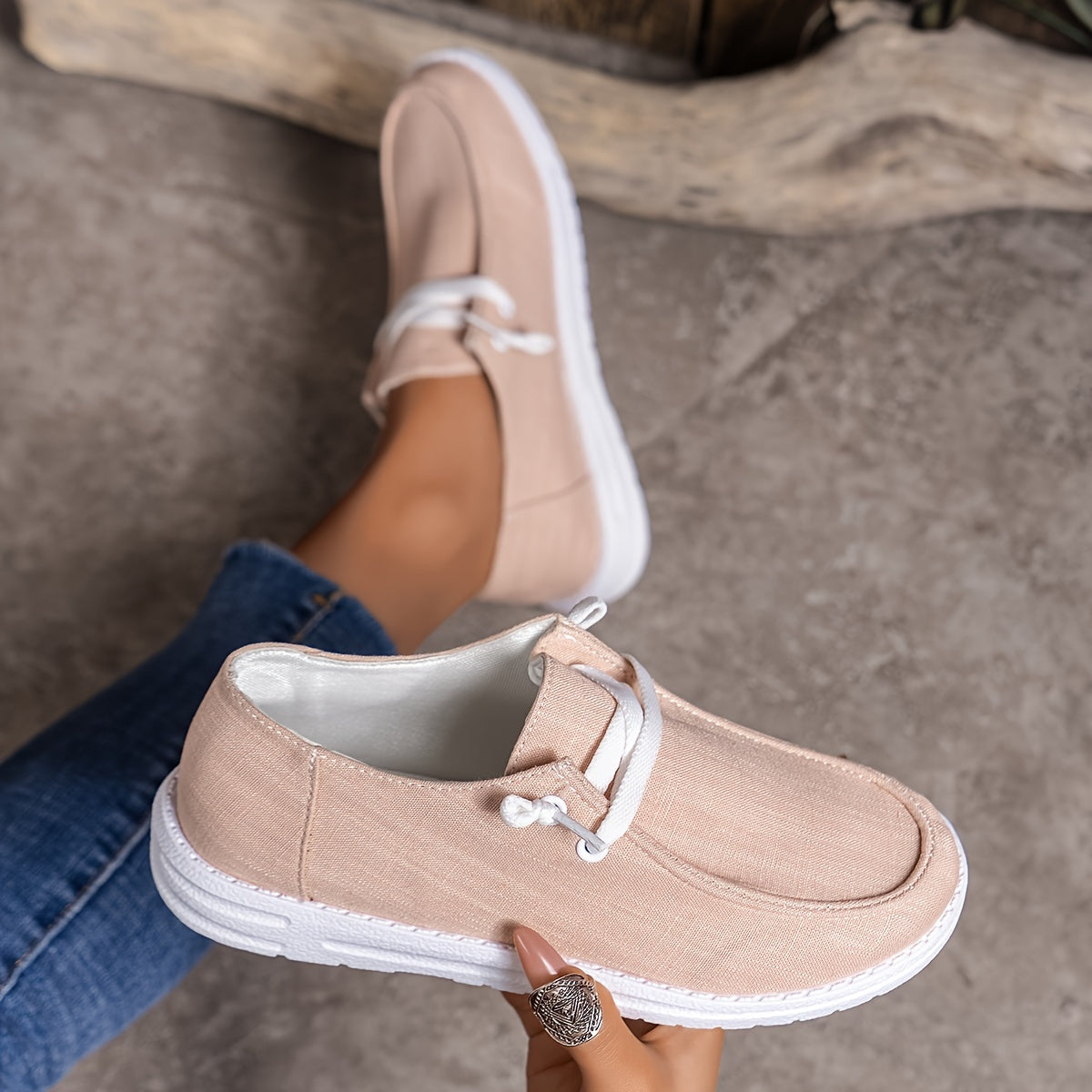 Women's Lace Up Loafer Shoes,