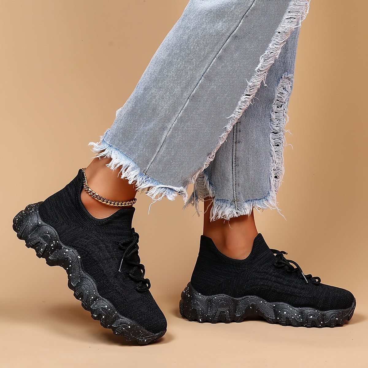 Women's Leisure Knit Sneakers,