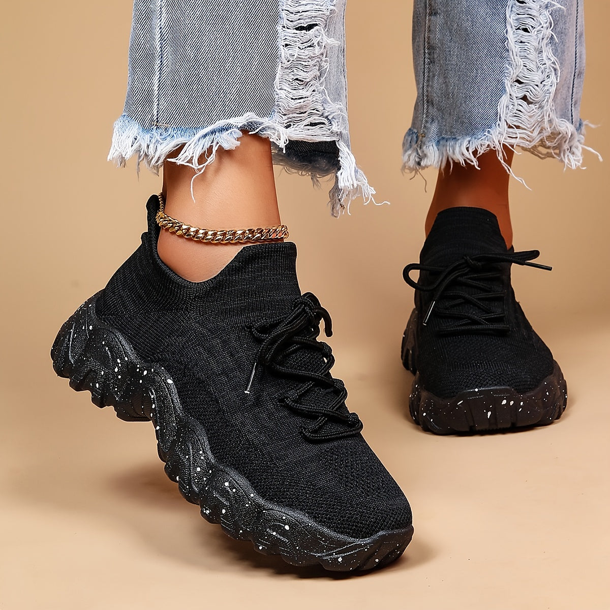 Women's Leisure Knit Sneakers,