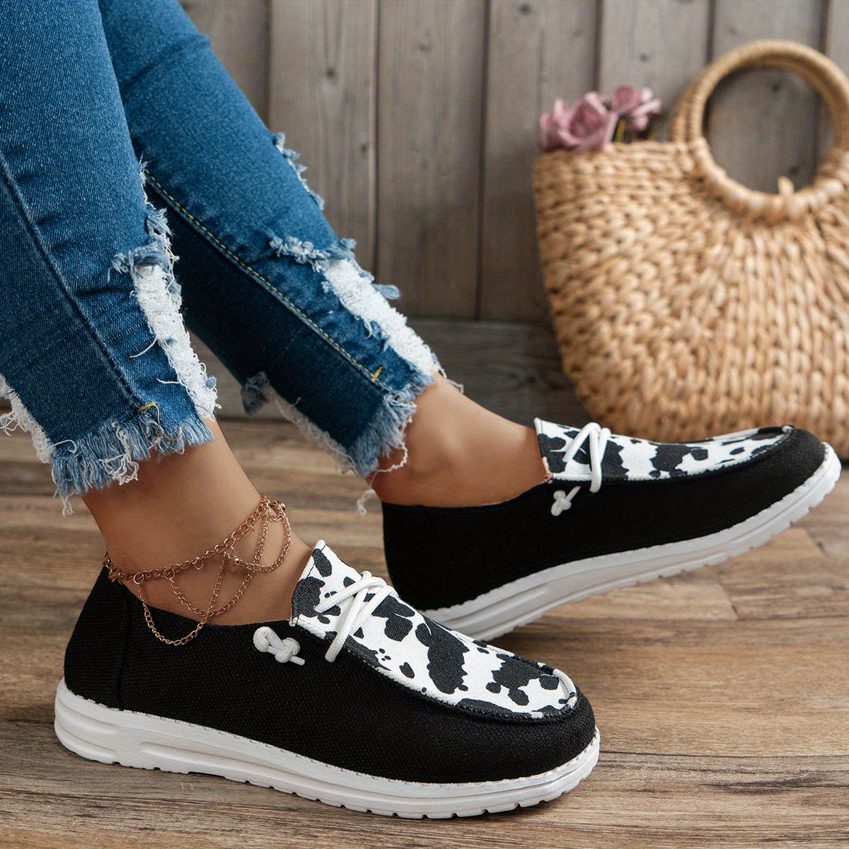 Women's Lace Up Loafer Shoes,