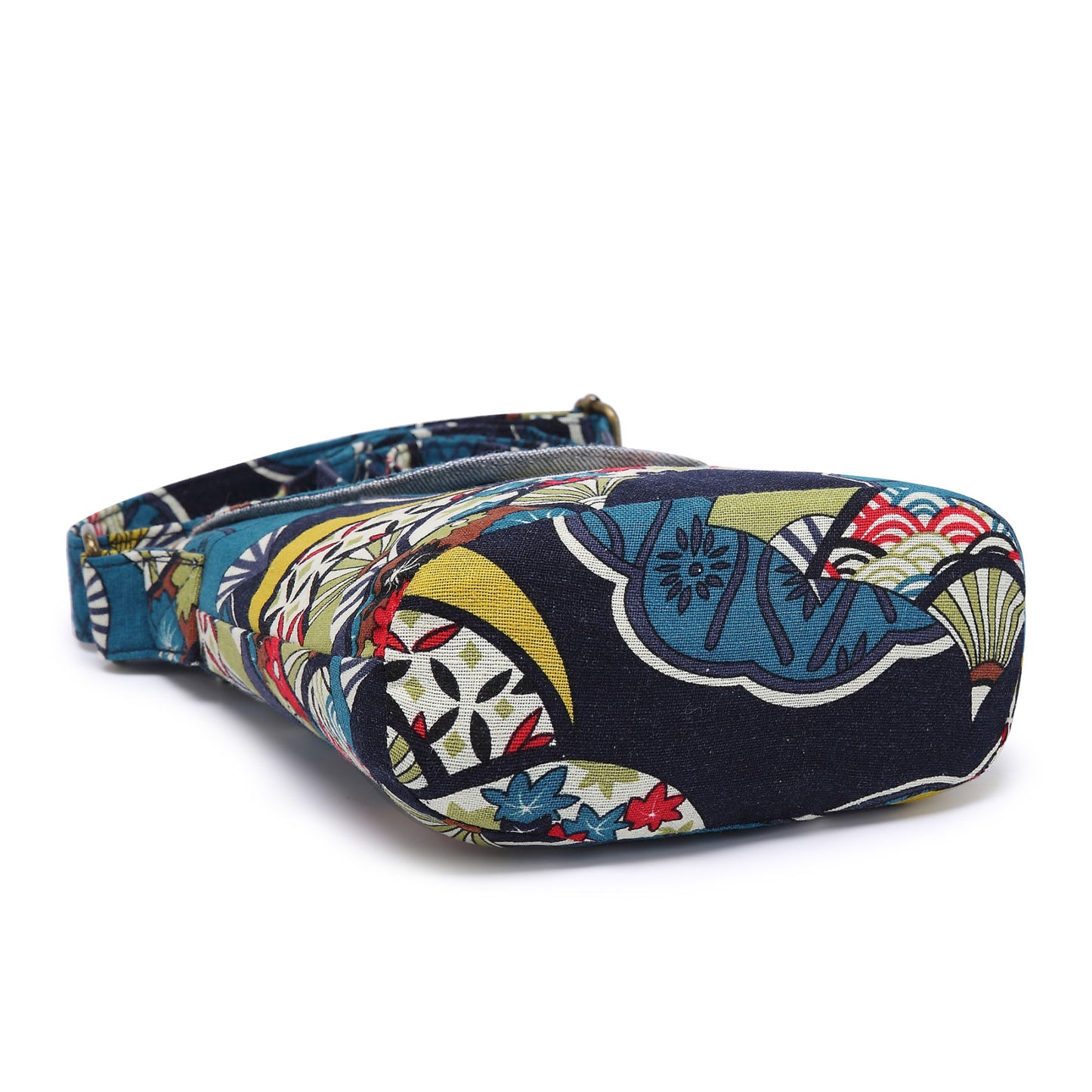 Women's Vintage Floral Canvas Crossbody - Foldable,