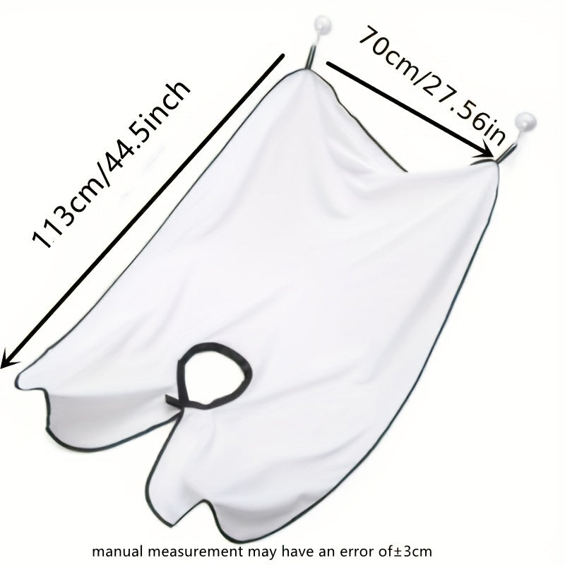 Beard Grooming Apron - Built-in Tray for Easy Hair Disposal,