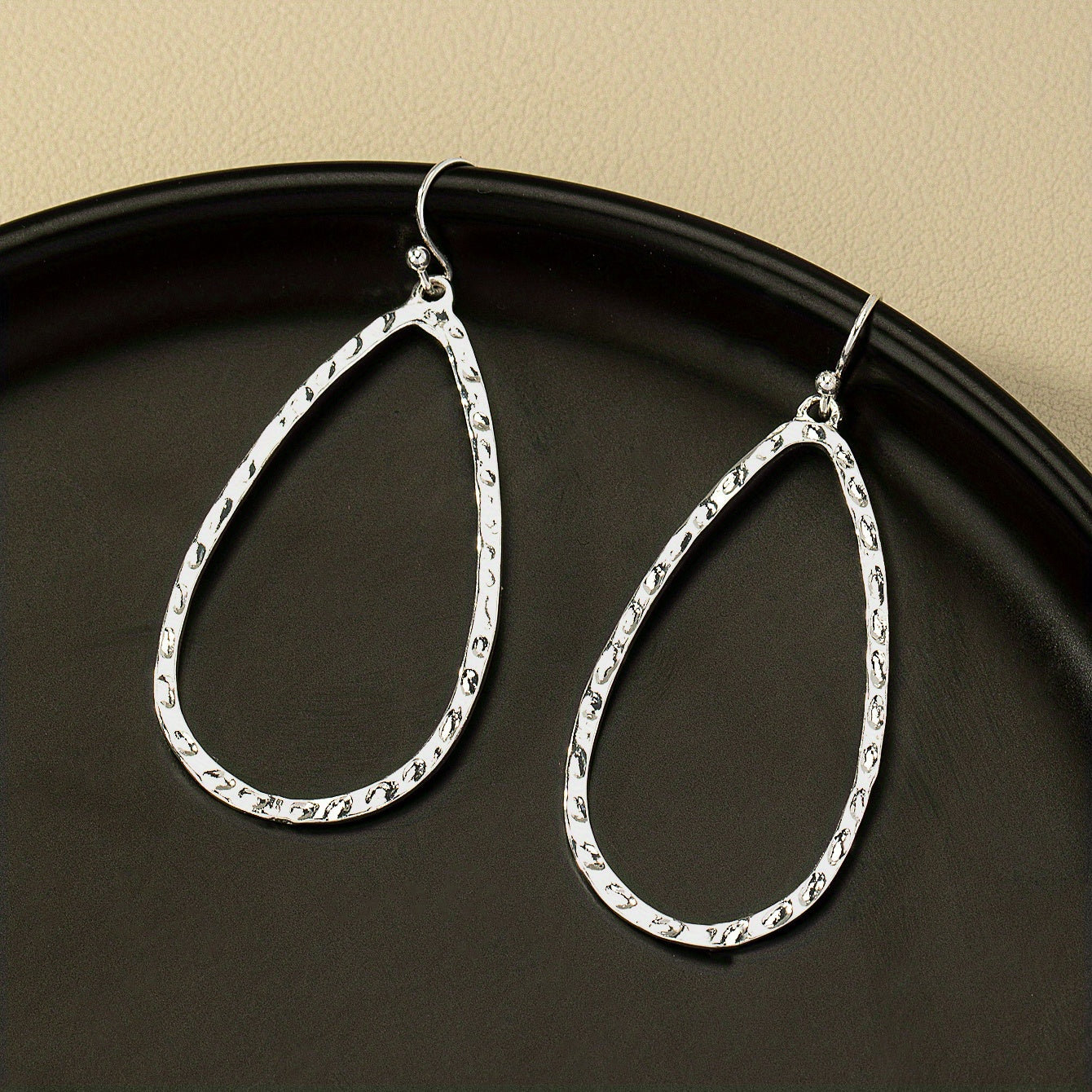 Hollow Dainty Water Drop Shape Pendant Drop