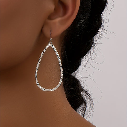 Hollow Dainty Water Drop Shape Pendant Drop