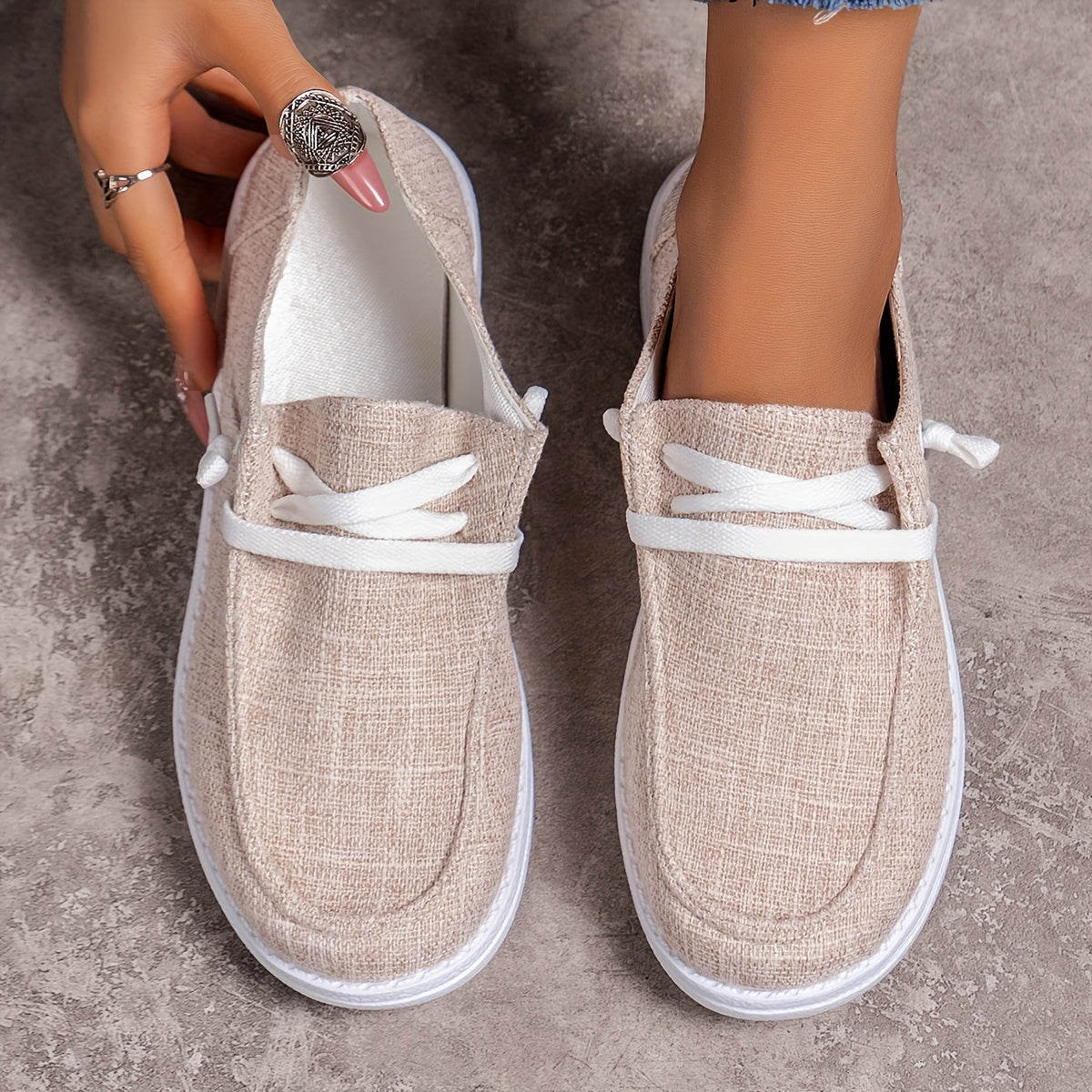 Women's Lace Up Loafer Shoes,