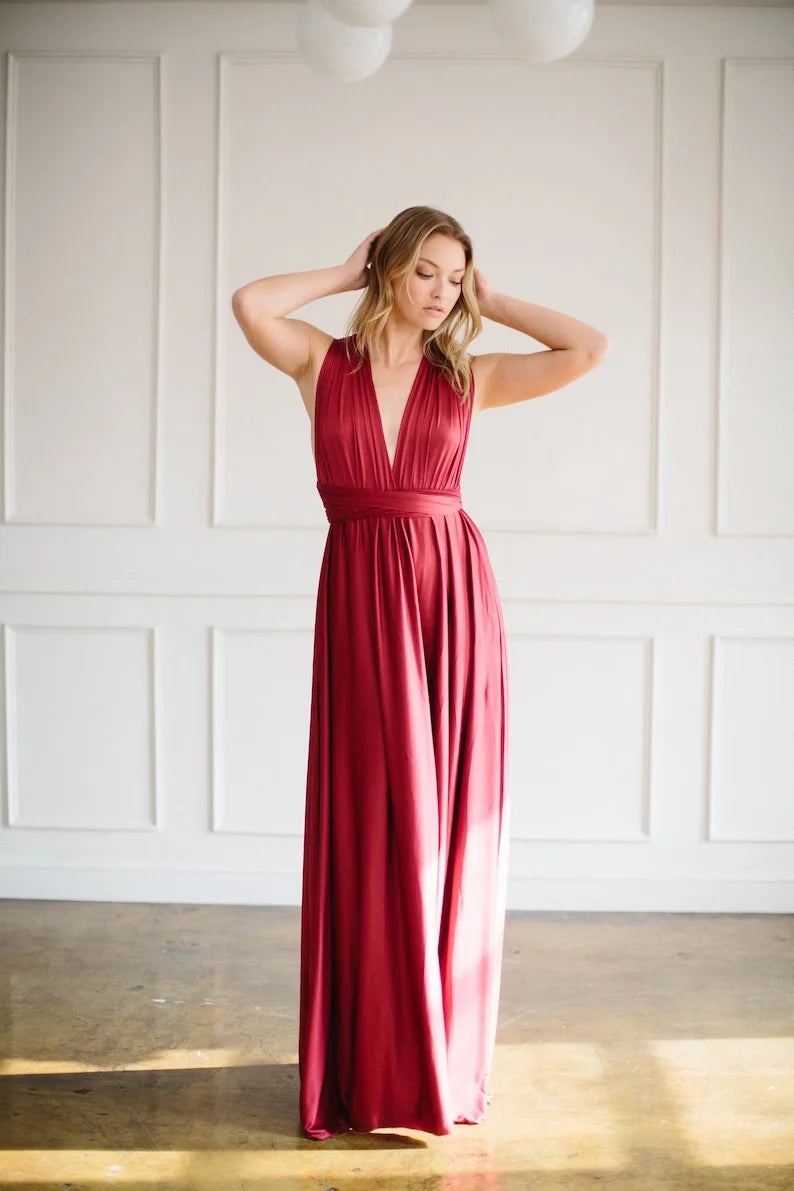Multiway Maxi Dress Bridesmaid Dress Infinity Cocktail Dress