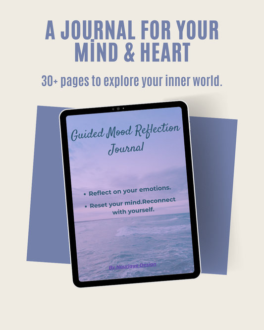 Guided Mood Reflection Journal | 30+ Pages Daily, Weekly & Monthly Prompts (Printable + Digital)