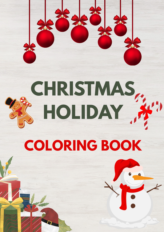 Detailed Christmas Coloring Book – 16 Intricate Holiday Designs (Digital Download)