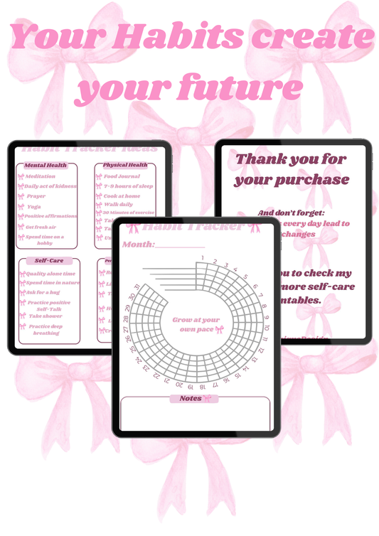 Daily Habit Tracker – 30 Day Printable & Digital Planner
