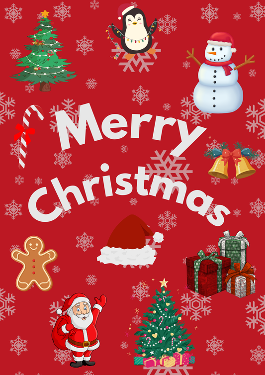 Simple Christmas Coloring Book – 14 Cute & Easy Holiday Pages (Digital Download)