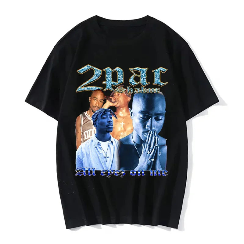 Summer Fashion Cotton T-shirt Rapper Tupac