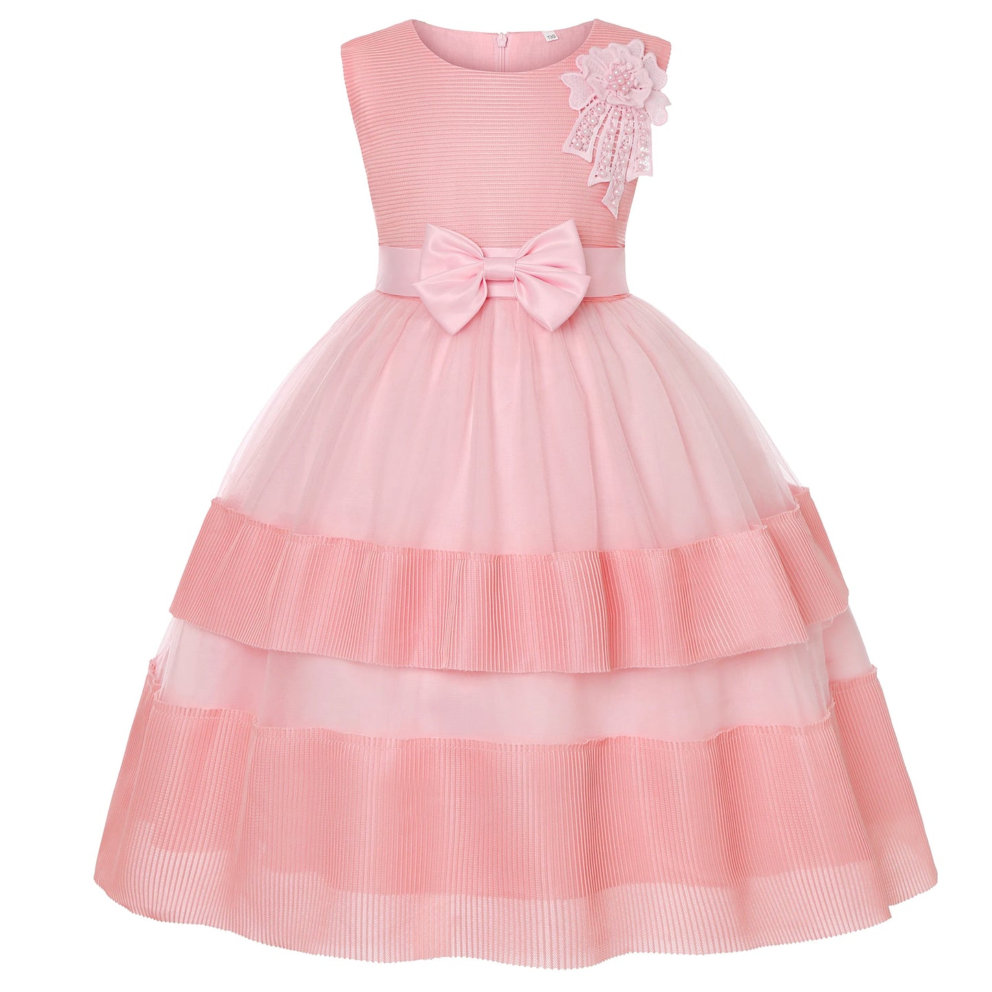 Girls' Gauze Pompadour Dress