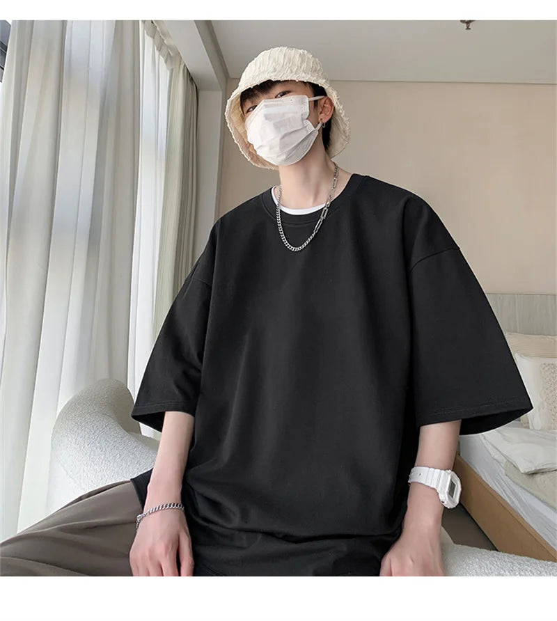 Men's Cotton T-shirts Oversized
