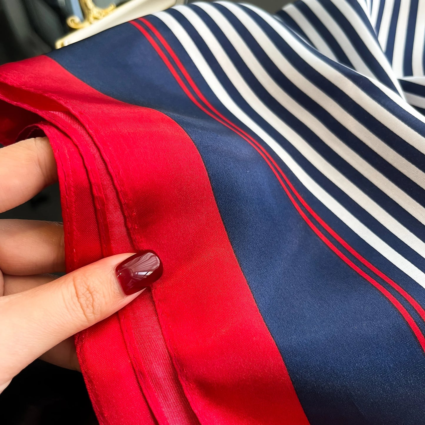 Luxury Silk Hair Square Scarf Women Satin Neck Tie Hand Wrist Foulard Summer