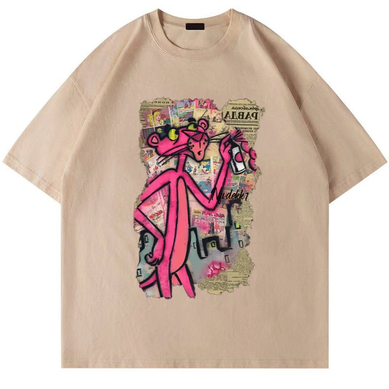 Funny Pink Leopard  T Shirt