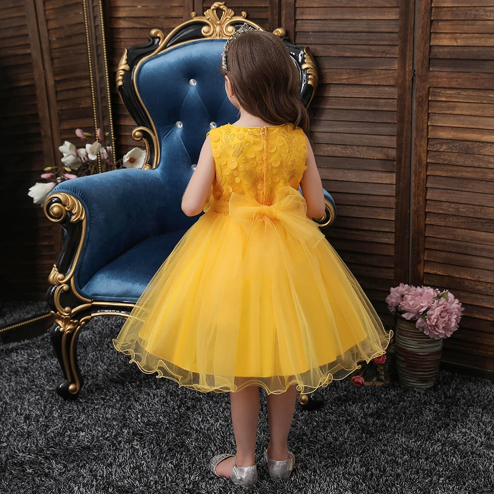 Children's Formal dress ;girl’s wedding dress  Princess Puffy dress