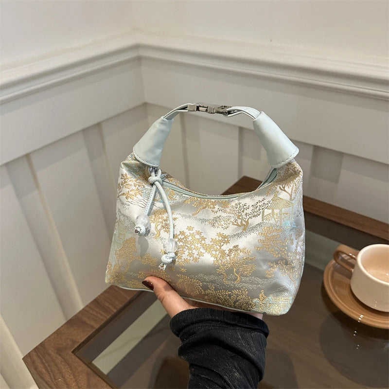 2025  Chinese Style Fine Embroidery Ladies Handbags