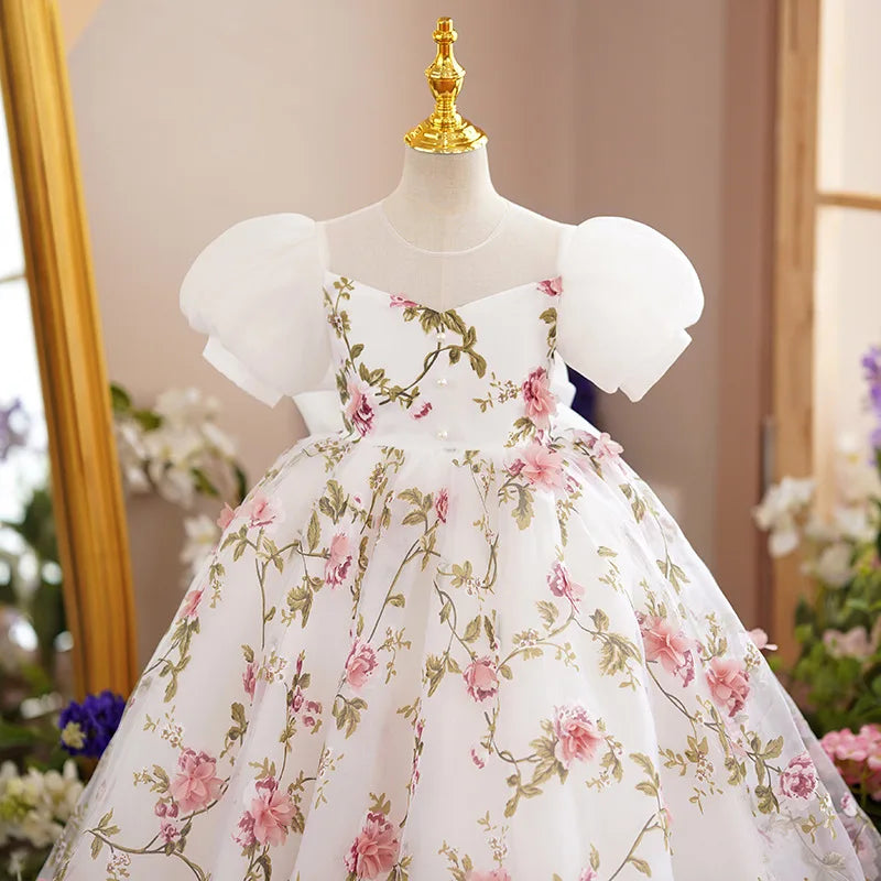 Children Princess dress Flower Fairy host dress
