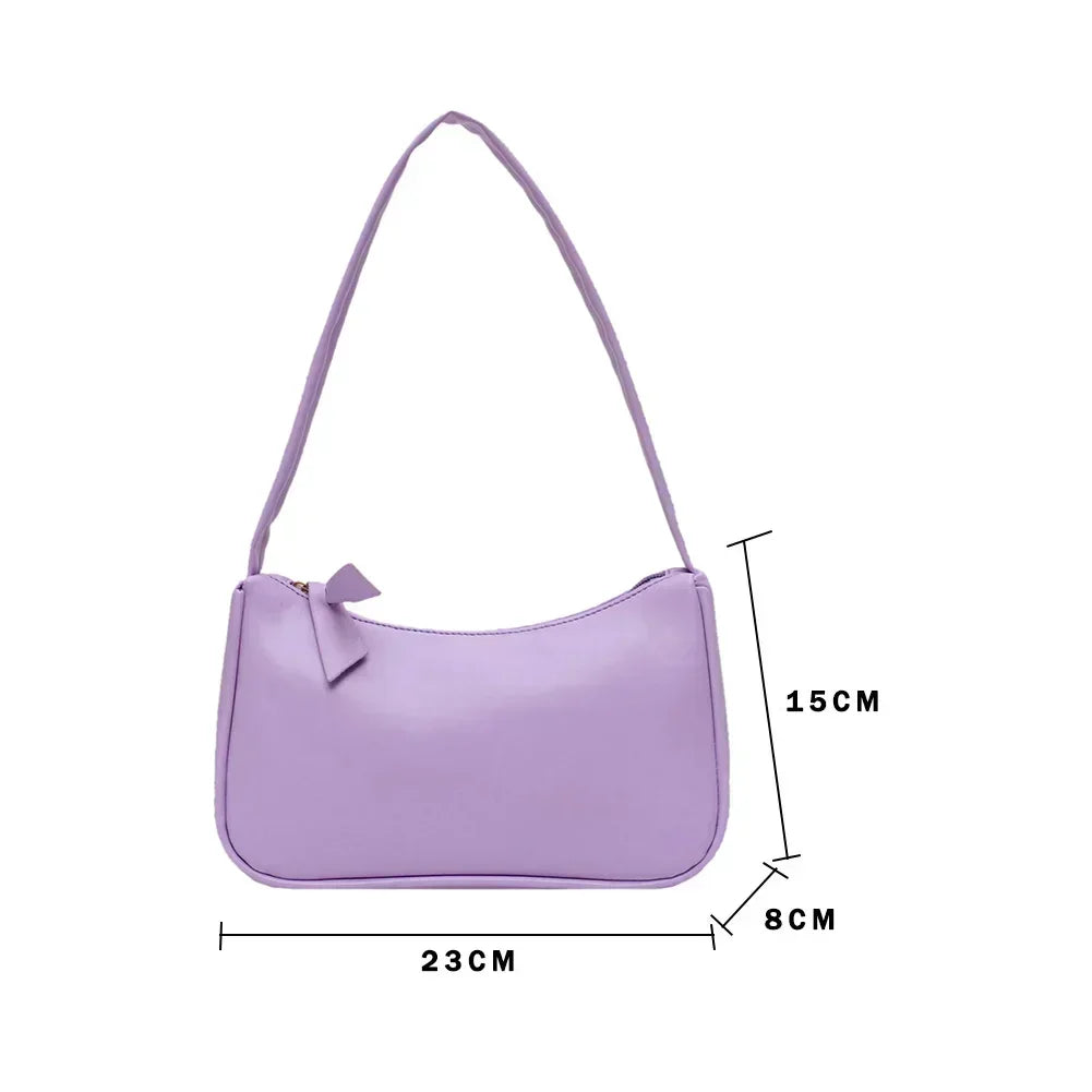 New Retro Soft PU Leather Women Shoulder Underarm Bags