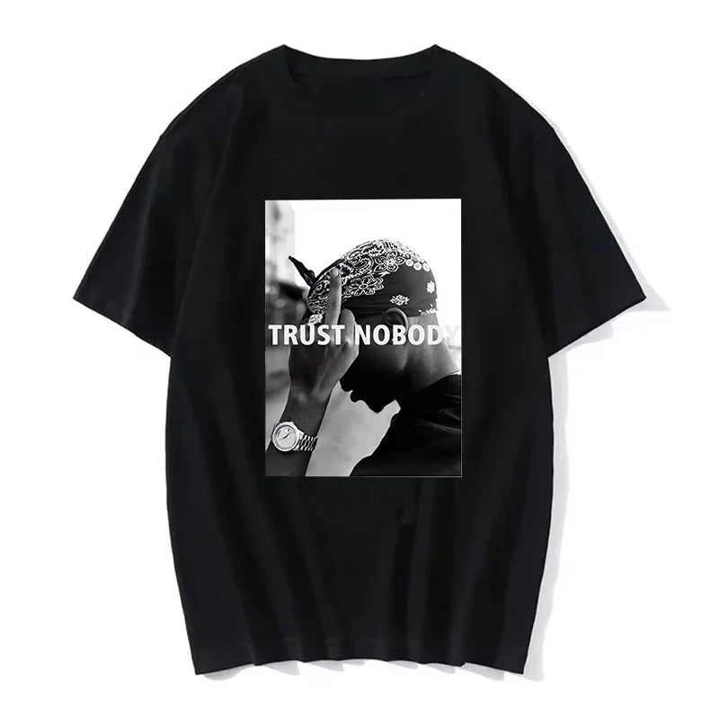 Summer Fashion Cotton T-shirt Rapper Tupac