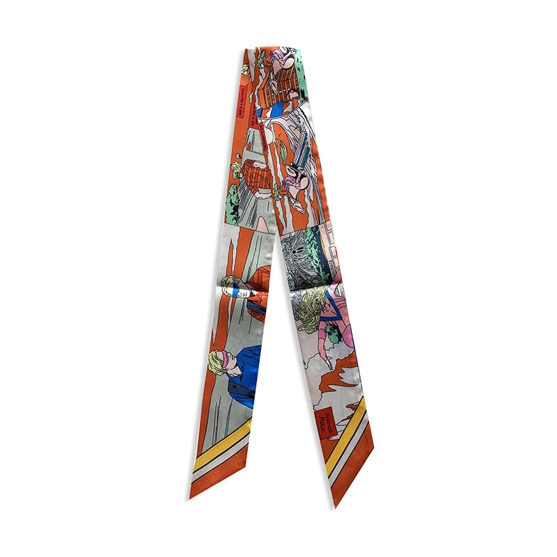 Small Silk Scarves, Silk Tied Bags, Scarves, Handles, Scarves,