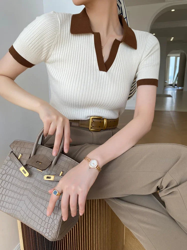 T-shirt Polo Collar