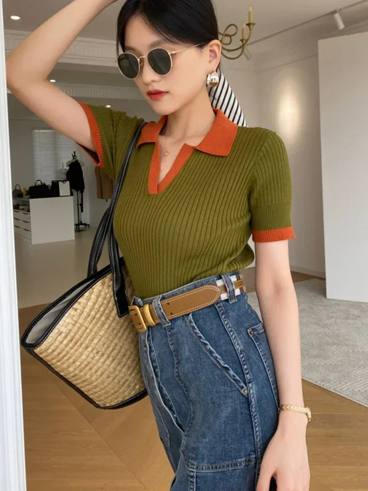T-shirt Polo Collar