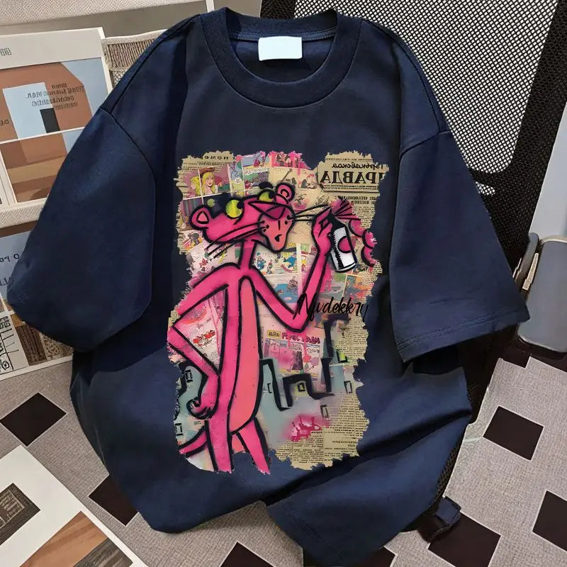 Funny Pink Leopard  T Shirt