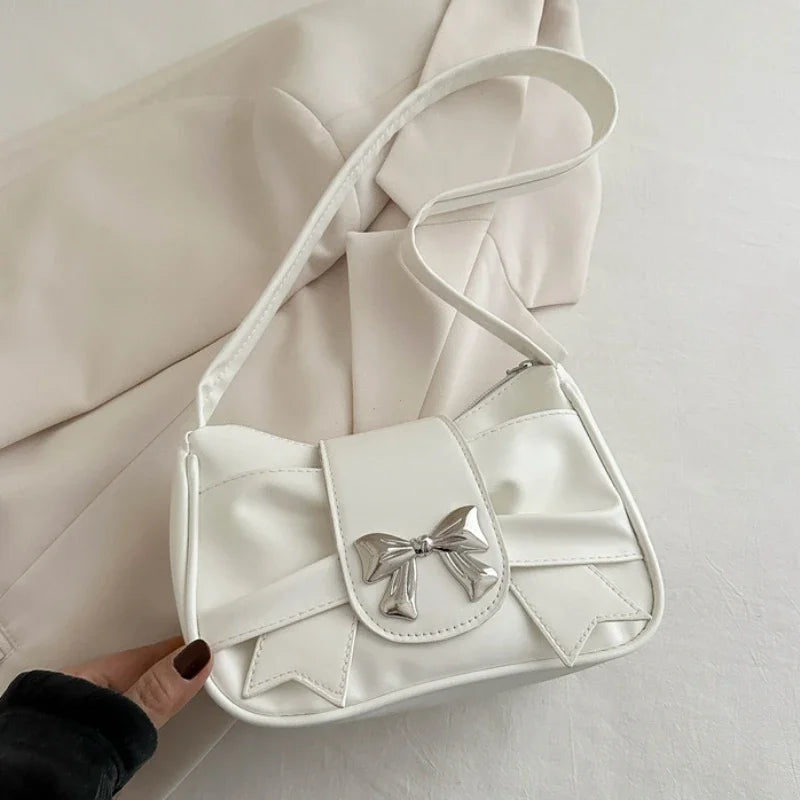 Trendy Bow Shoulder Bag Handbag Casual