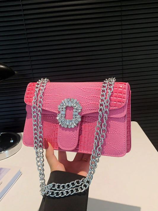 Crocodile Embossed Shoulder Bags