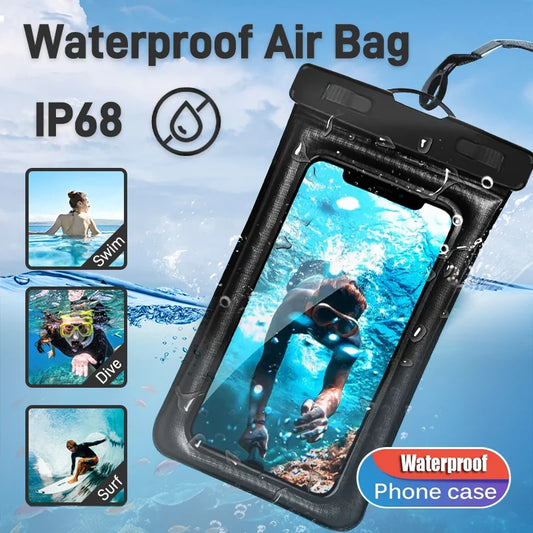 IP68 Universal Waterproof Phone Cases Bag.