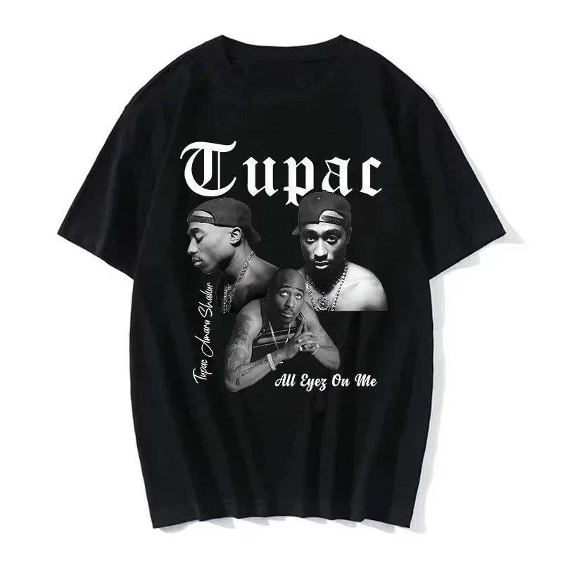 Summer Fashion Cotton T-shirt Rapper Tupac