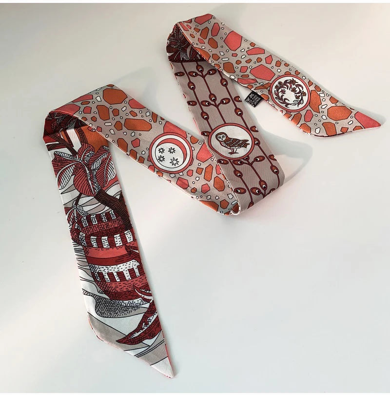 Small Silk Scarves, Silk Tied Bags, Scarves, Handles, Scarves,