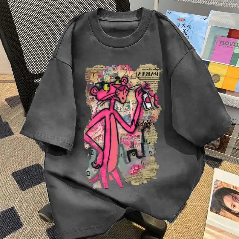 Funny Pink Leopard  T Shirt
