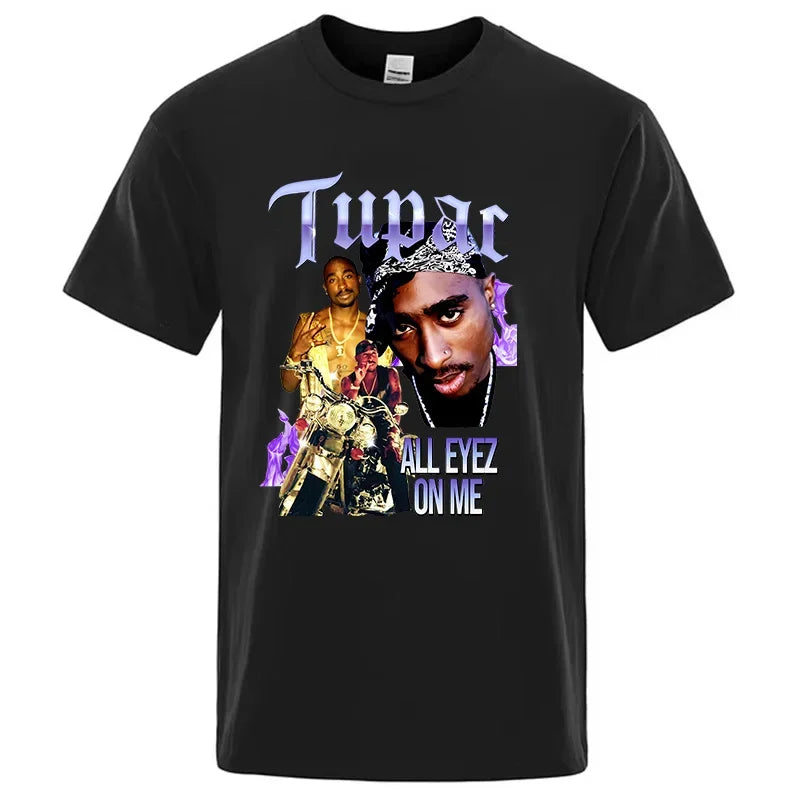 Summer Fashion Cotton T-shirt Rapper Tupac