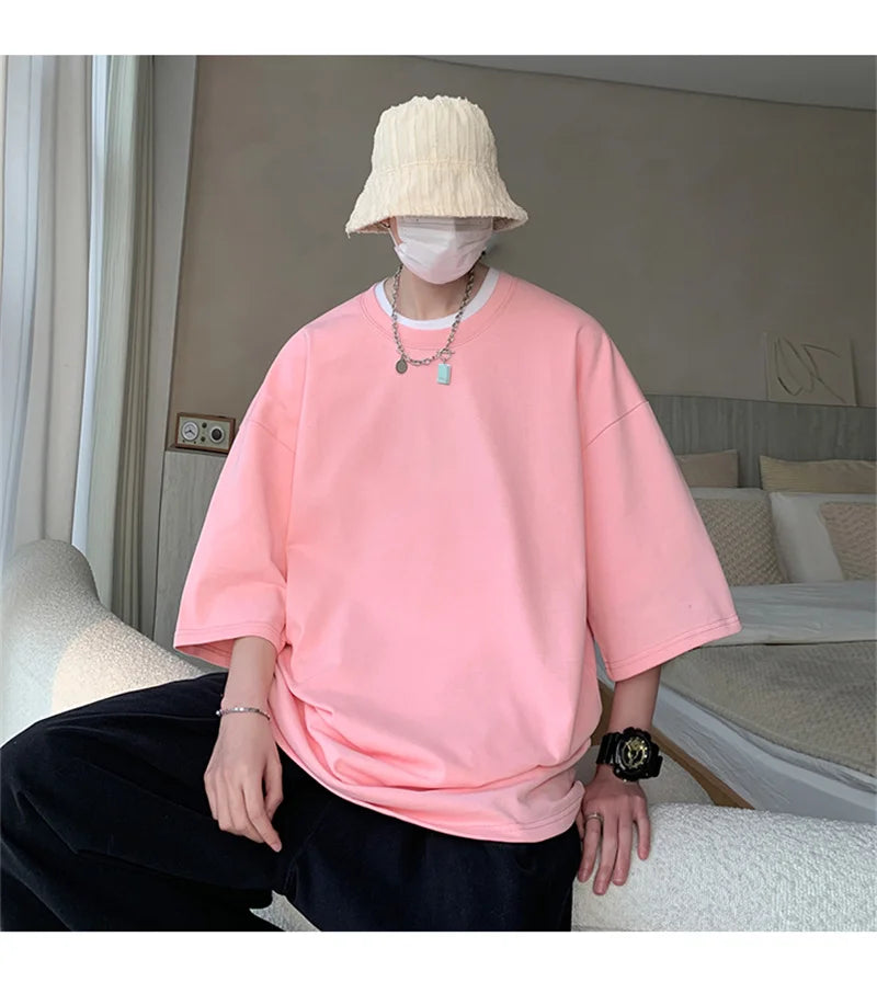 Men's Cotton T-shirts Oversized