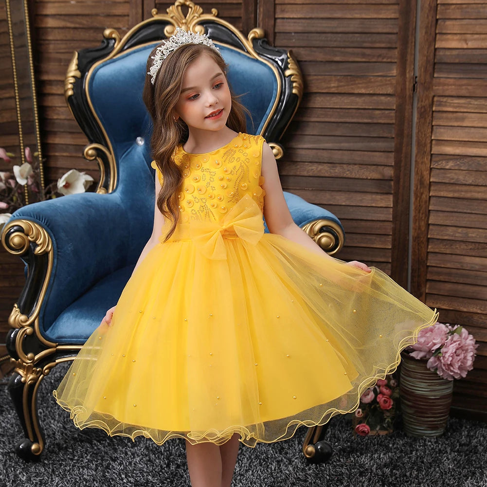 Children's Formal dress ;girl’s wedding dress  Princess Puffy dress