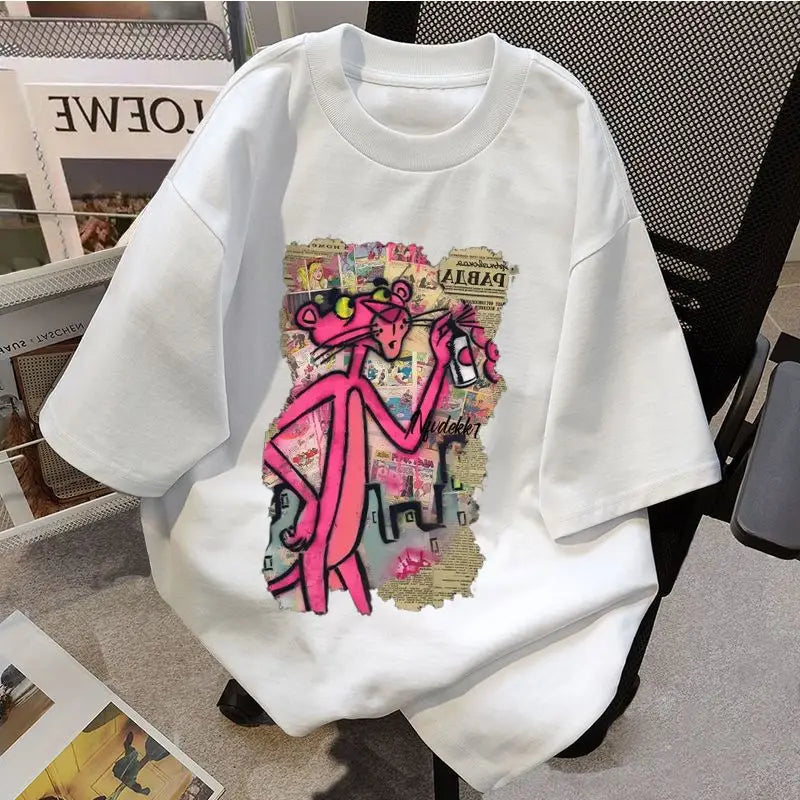 Funny Pink Leopard  T Shirt